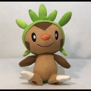 Pokemon Takara TOMY Chespin Plush Stuffed Animal 8" Tall Non Talking
